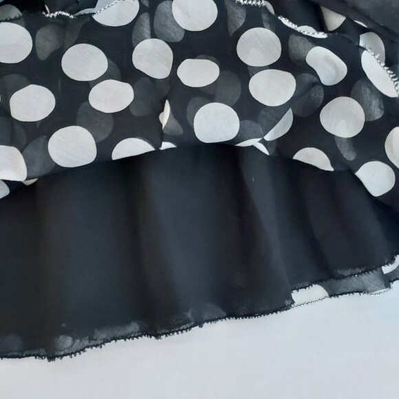 Robert Rodriguez Black and White Polka Dot Lace Top - Picture 3 of 11